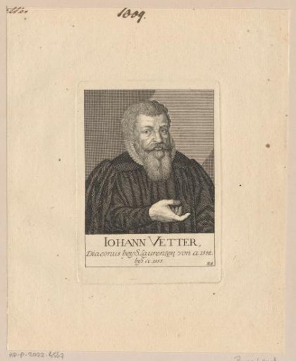 Portrait of Johann Vetter (I)