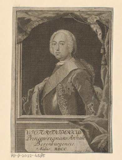 Portrait of Viktor Friedrich von Anhalt-Bernburg