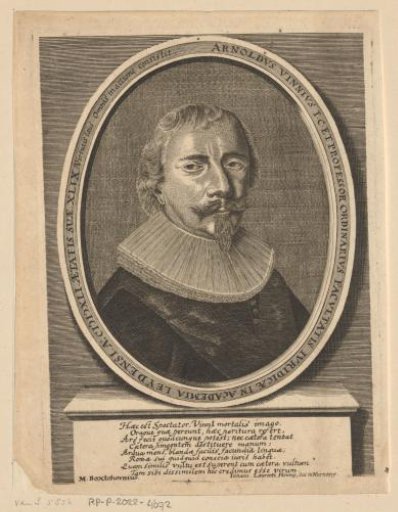 Portrait of Arnoldus Vinnius at the age of 49