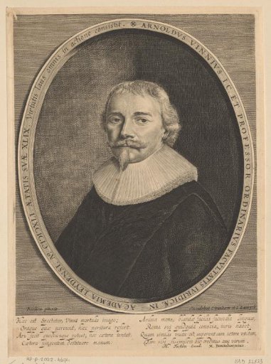 Portrait of Arnoldus Vinnius at the age of 49