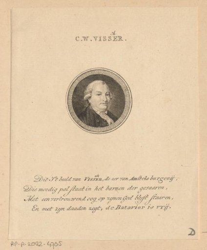 Portrait of Carel Wouter Visscher