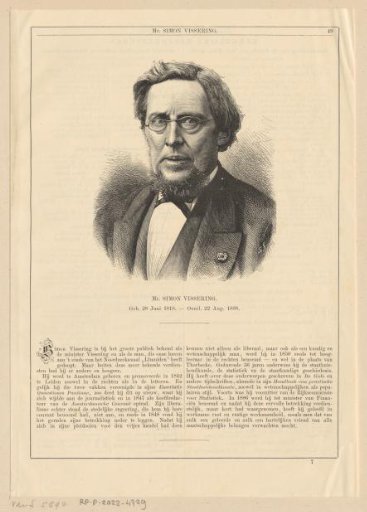Portrait of Simon Vissering