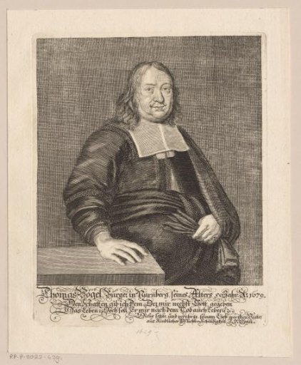 Portrait of Thomas Vogel at the age of 50