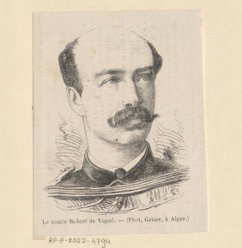 Portrait of Robert de Vogüé