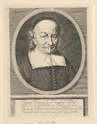 Portrait of Joost van den Vondel at the Age of 84