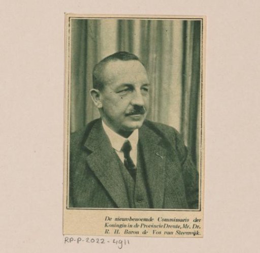 Portrait of Reint Hendrik de Vos van Steenwijk