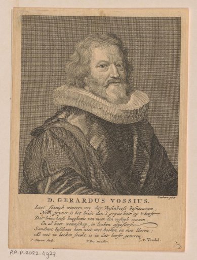 Portrait of Gerardus Joannes Vossius