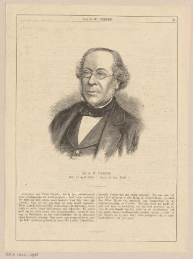 Portrait of George Willem Vreede