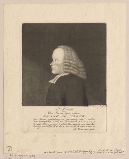 Portrait of Klaas de Vries