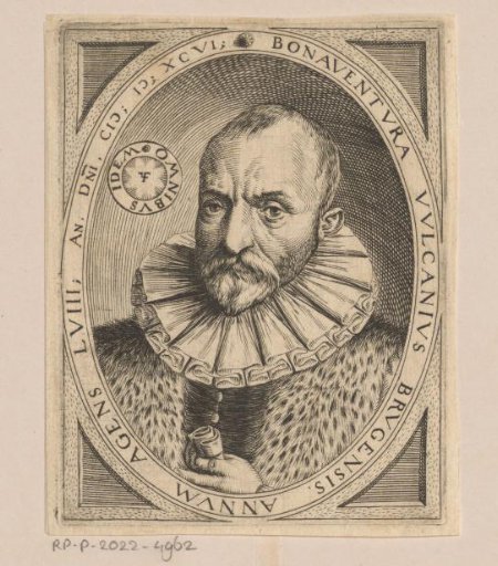 Portrait of Bonaventura Vulcanius at the age of 58