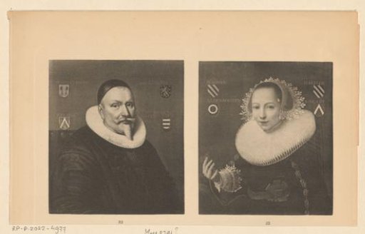 Portraits of an unknown man named van Wachendorff and an unknown woman named Haghen