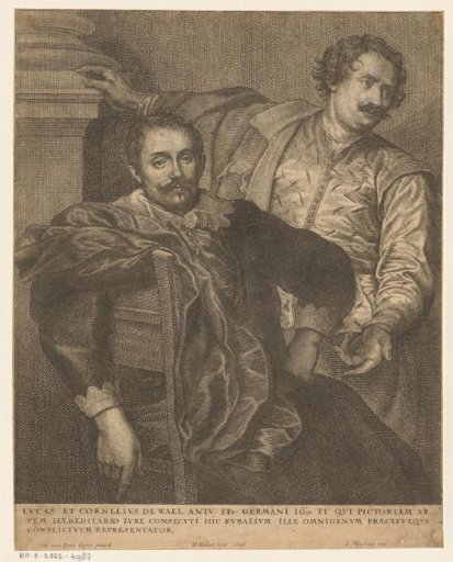 Portraits of Lucas de Wael and Cornelis de Wael