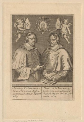 Portrait of Adriaan van Walenburch and Pieter van Walenburch