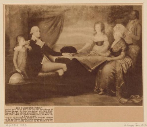Portrait of the Washington family