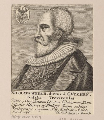 Portrait of Nikolaus Weber von Gülchen
