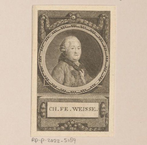 Portrait of Christian Felix Weisse