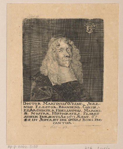 Portrait of Martin Weise at the age of 67