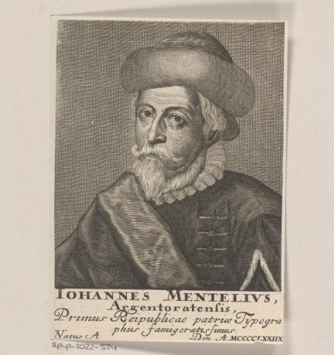 Portrait of Johannes Mentelin