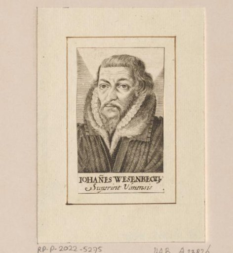 Portrait of Johann Wesenbeck