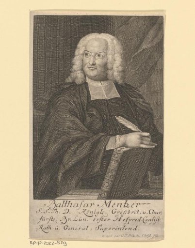 Portrait of Balthasar Mentzer