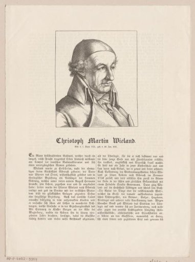 Portrait of Christoph Martin Wieland