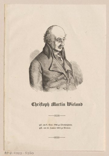 Portrait of Christoph Martin Wieland
