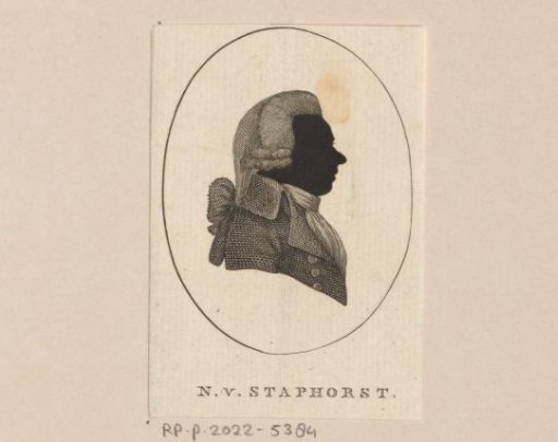 Silhouette portrait of Nicolaas van Staphorst