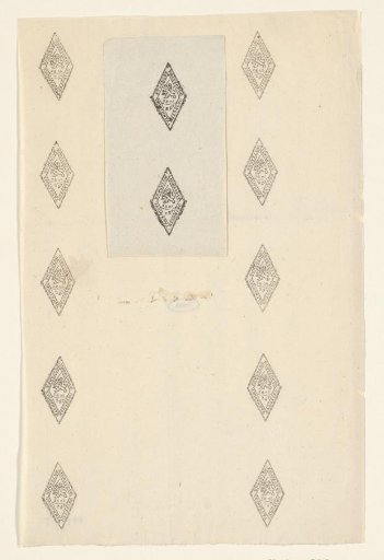 Sheet with 12 impressions of the tax stamp, 1806