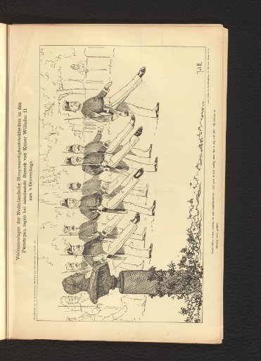 Preliminary Exercises of the Dutch Dignitaries in the Parade Step, in Anticipation of the Upcoming Visit of Emperor Wilhelm II to The Hague