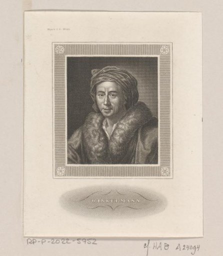 Portrait of Johann Joachim Winckelmann