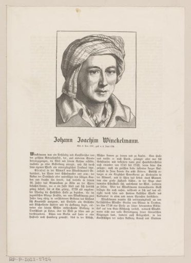 Portrait of Johann Joachim Winckelmann