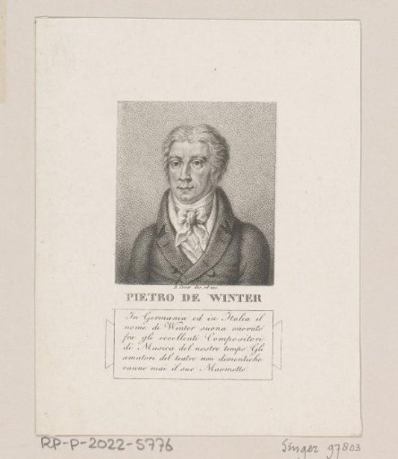 Portrait of Peter von Winter