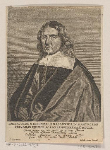Portrait of Johannes Jacobus Wissenbach