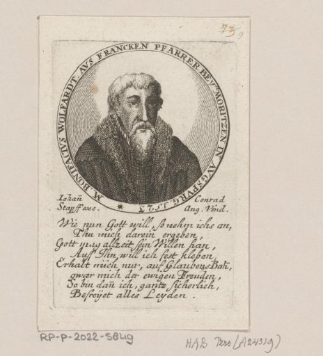 Portrait of Bonifacius Wolfhart