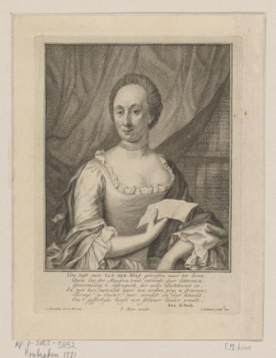 Portrait of Sara Maria van der Wilp