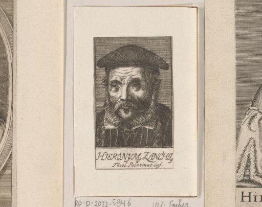 Portrait of Hieronymus Zanchius