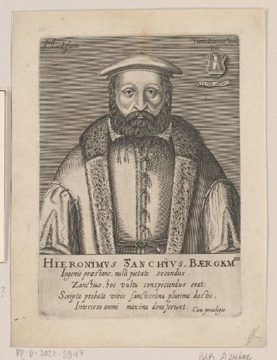 Portrait of Hieronymus Zanchius