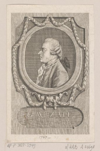 Portrait of Georg Wilhelm Zapf