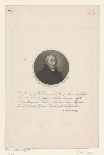 Portrait of Johannes Matthias Woltman