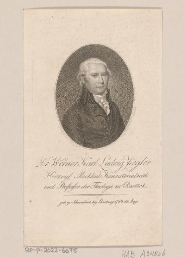Portrait of Werner Karl Ludwig Ziegler
