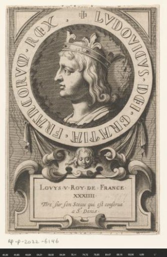 Portrait of Louis V, King of West Francia