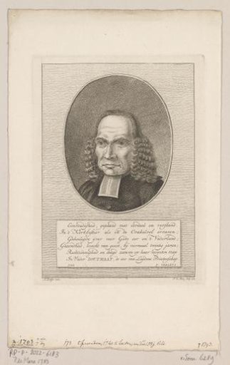 Portrait of Gualtherus Zoutmaat