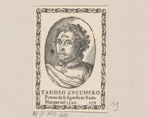 Silhouette portrait of Taddeo Zuccaro