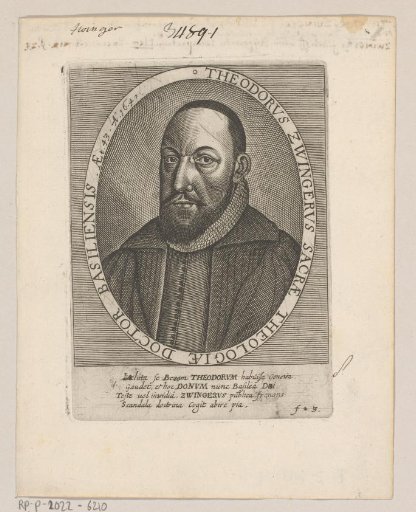 Portrait of Theodor Zwinger