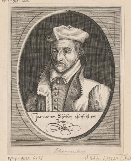 Portrait of John VII of Schönberg, Archbishop and Elector of Trier