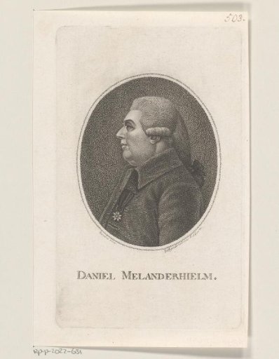 Portrait of Daniel Melander af Melanderhielm
