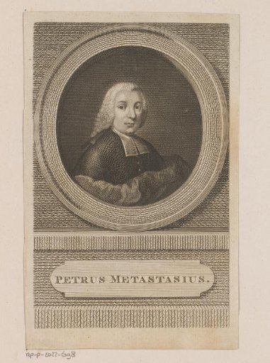 Portrait of Pietro Metastasio
