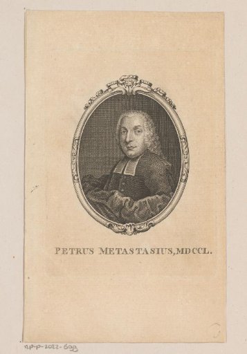 Portrait of Pietro Metastasio
