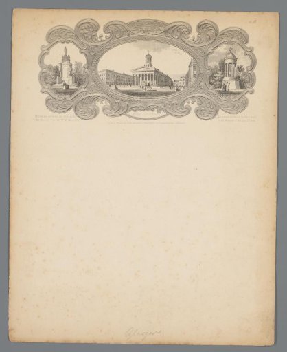 Letter paper with scenes of Glasgow, No. XIII