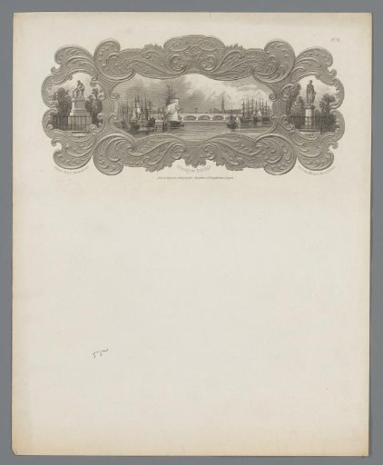 Letter paper with scenes of Glasgow, No. II